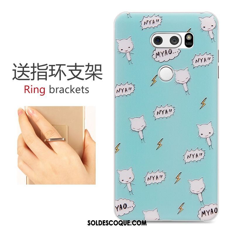 Coque Lg V30 Difficile Dessin Animé Gris Gaufrage Téléphone Portable Housse Pas Cher