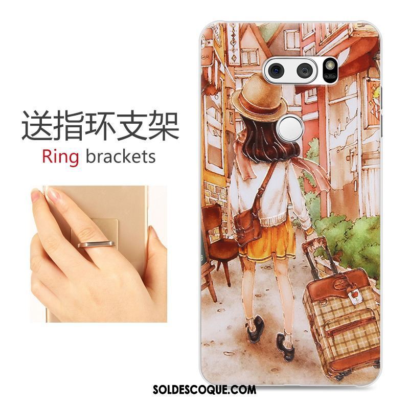 Coque Lg V30 Difficile Dessin Animé Gris Gaufrage Téléphone Portable Housse Pas Cher