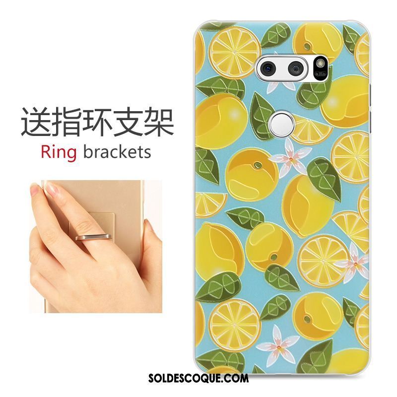 Coque Lg V30 Difficile Dessin Animé Gris Gaufrage Téléphone Portable Housse Pas Cher