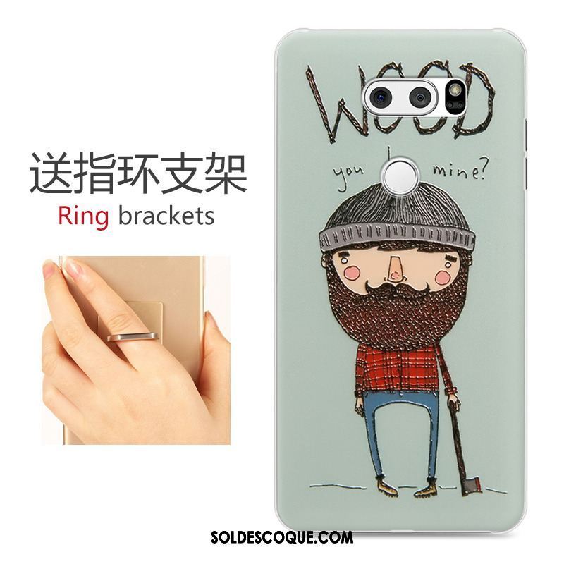 Coque Lg V30 Difficile Dessin Animé Gris Gaufrage Téléphone Portable Housse Pas Cher