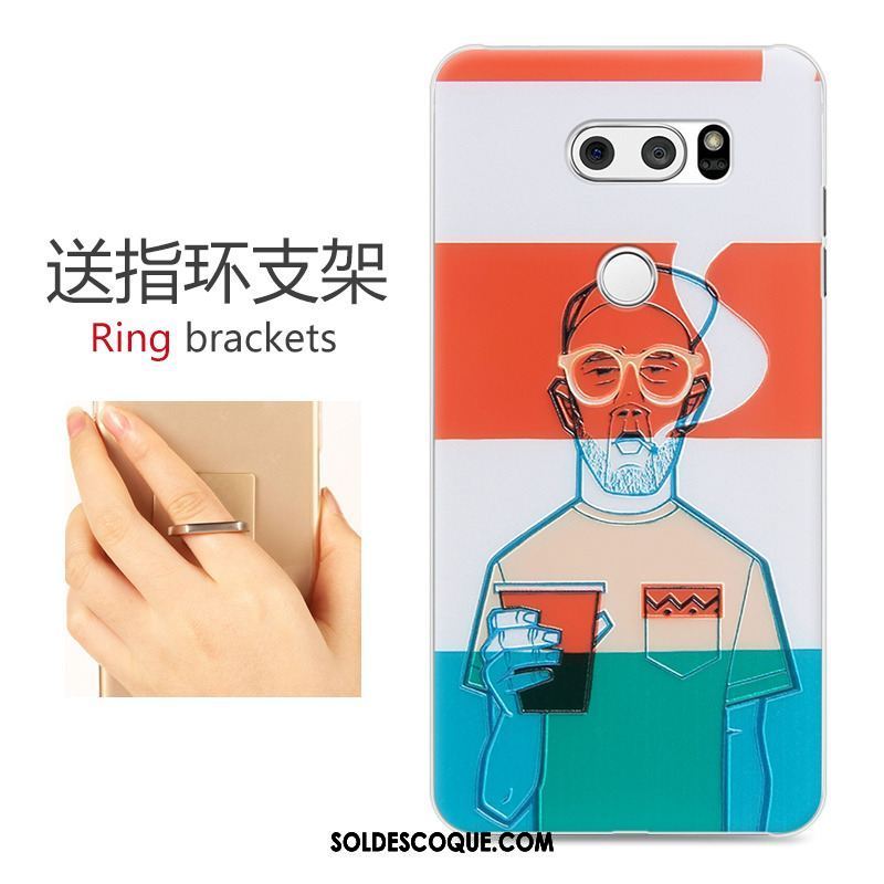 Coque Lg V30 Difficile Dessin Animé Gris Gaufrage Téléphone Portable Housse Pas Cher