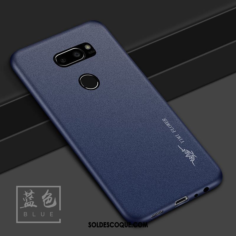 Coque Lg V30 Incassable Délavé En Daim Étui Tout Compris Noir Soldes