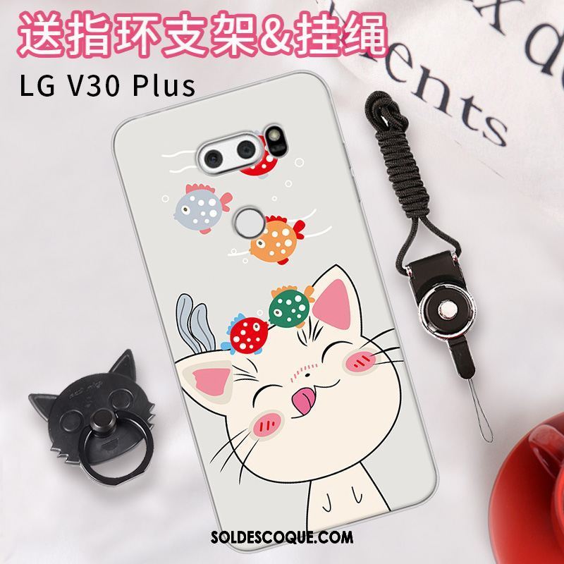 Coque Lg V30 Mignonne Étui Charmant Fluide Doux Rose En Vente