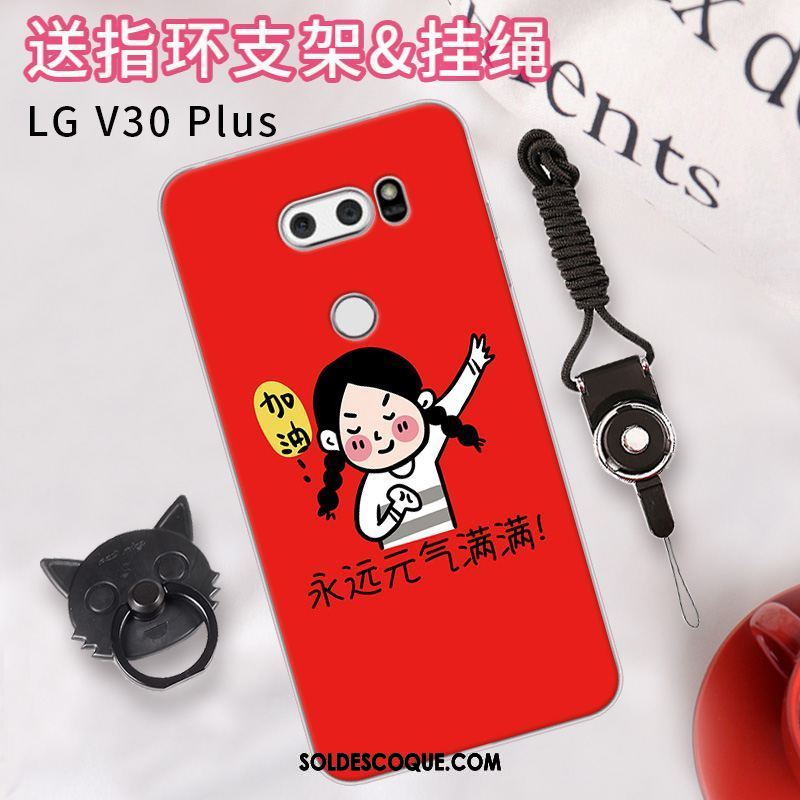 Coque Lg V30 Mignonne Étui Charmant Fluide Doux Rose En Vente