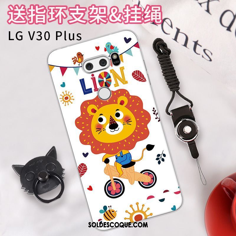 Coque Lg V30 Mignonne Étui Charmant Fluide Doux Rose En Vente