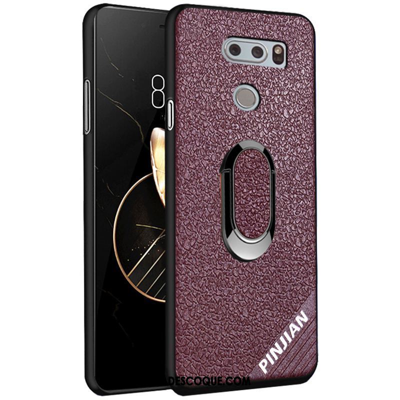 Coque Lg V30 Protection Similicuir Délavé En Daim Téléphone Portable Modèle Fleurie France