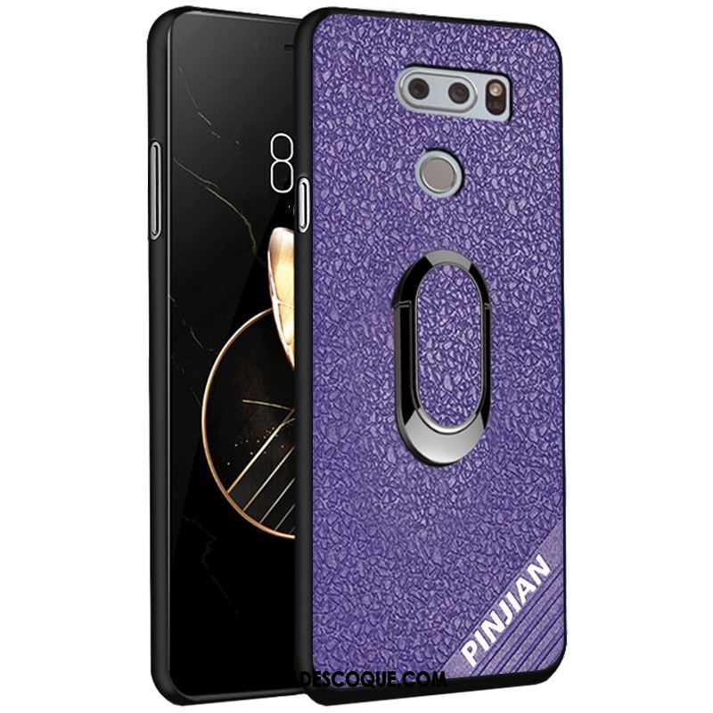 Coque Lg V30 Protection Similicuir Délavé En Daim Téléphone Portable Modèle Fleurie France