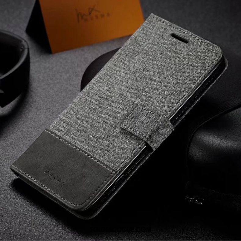 Coque Lg V30 Protection Étui En Cuir Gris Téléphone Portable Tout Compris Soldes