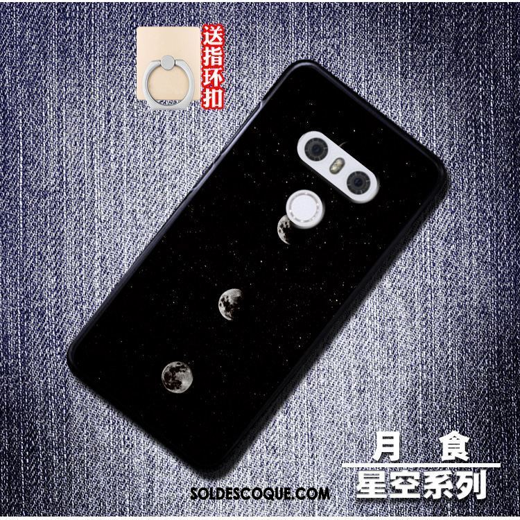 Coque Lg V30 Silicone Créatif Ciel Étoilé Noir Incassable Soldes