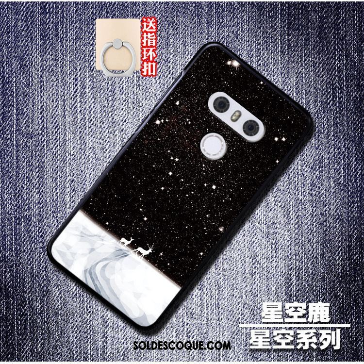 Coque Lg V30 Silicone Créatif Ciel Étoilé Noir Incassable Soldes