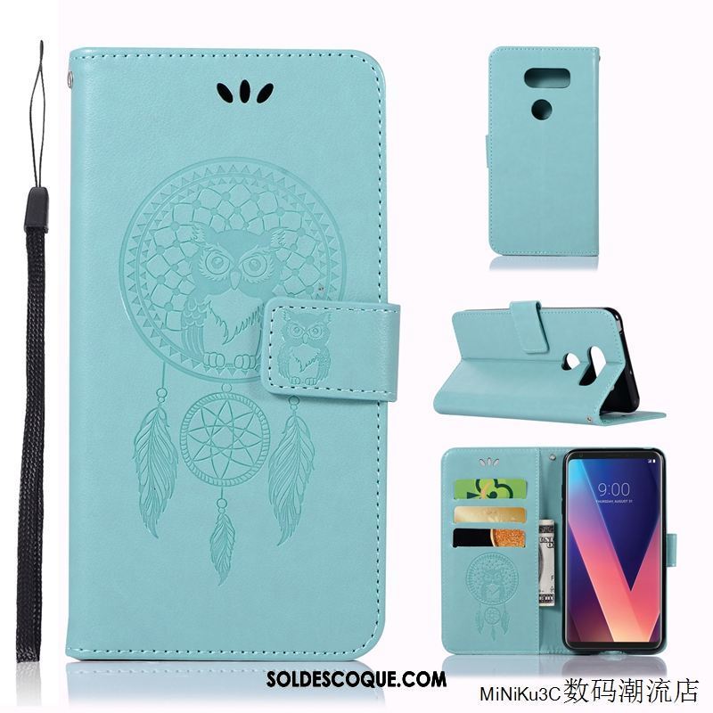 Coque Lg V30 Silicone Dessin Animé Protection Tout Compris Bleu Soldes