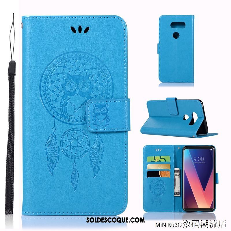 Coque Lg V30 Silicone Dessin Animé Protection Tout Compris Bleu Soldes