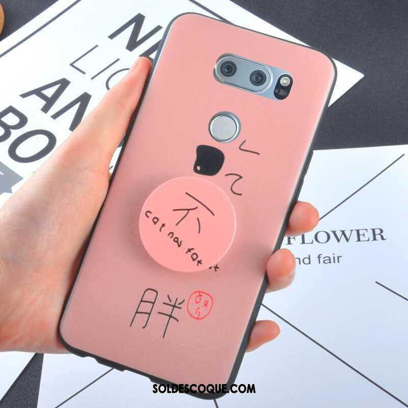 Coque Lg V30 Silicone Support Créatif Tout Compris Incassable Soldes