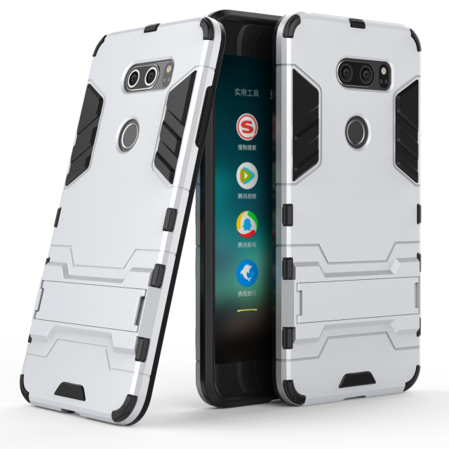 Coque Lg V30 Support Étui Armure Silicone Incassable Housse Soldes