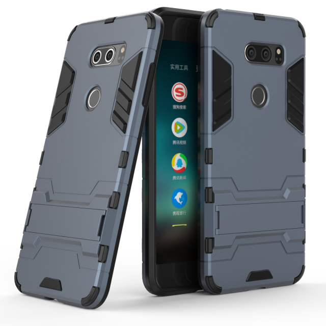 Coque Lg V30 Support Étui Armure Silicone Incassable Housse Soldes