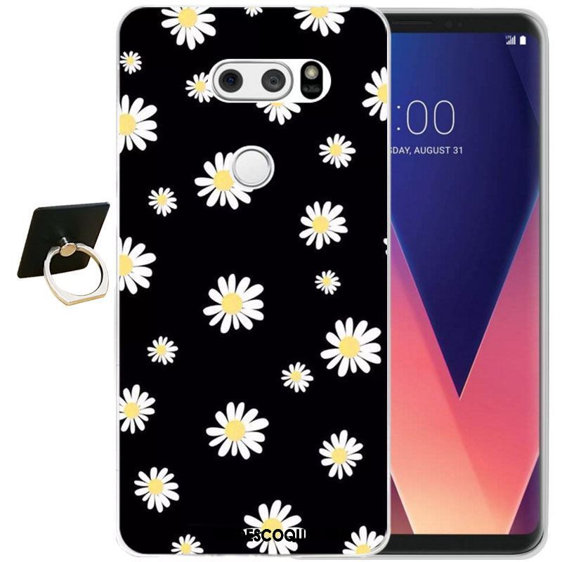 Coque Lg V30 Tout Compris Dessin Animé Protection Contre Les Explosions Gaufrage Silicone Pas Cher