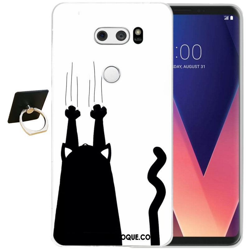 Coque Lg V30 Tout Compris Dessin Animé Protection Contre Les Explosions Gaufrage Silicone Pas Cher