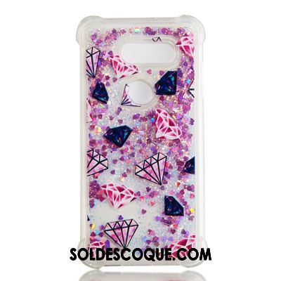 Coque Lg V30 Téléphone Portable Incassable Ballon Silicone Violet Pas Cher