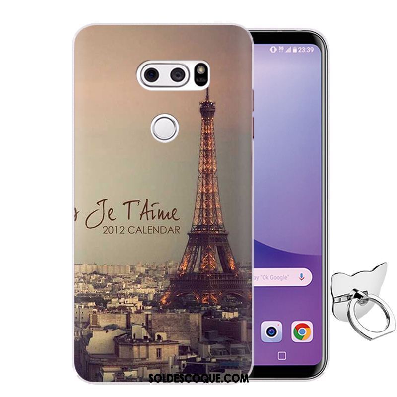 Coque Lg V30 Téléphone Portable Protection Fluide Doux Dessin Animé Rose Pas Cher