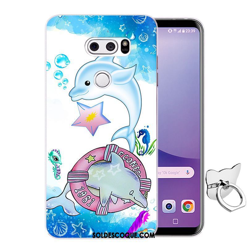 Coque Lg V30 Téléphone Portable Protection Fluide Doux Dessin Animé Rose Pas Cher