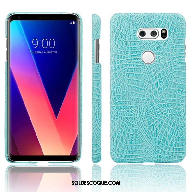 Coque Lg V30 Étui En Cuir Personnalité Rouge Nouveau Téléphone Portable Pas Cher