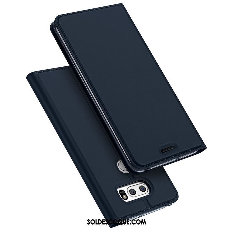 Coque Lg V30 Étui Protection Business Bleu Légères Housse En Ligne