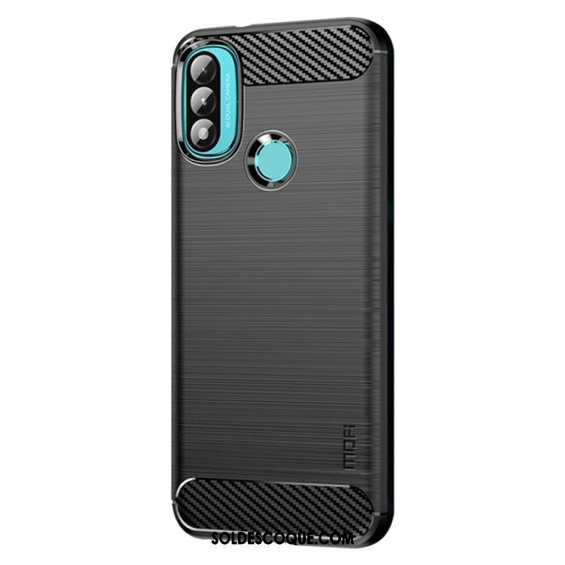 Coque Moto E40 / E30 / E20 Fibre Carbone Brossée MOFI