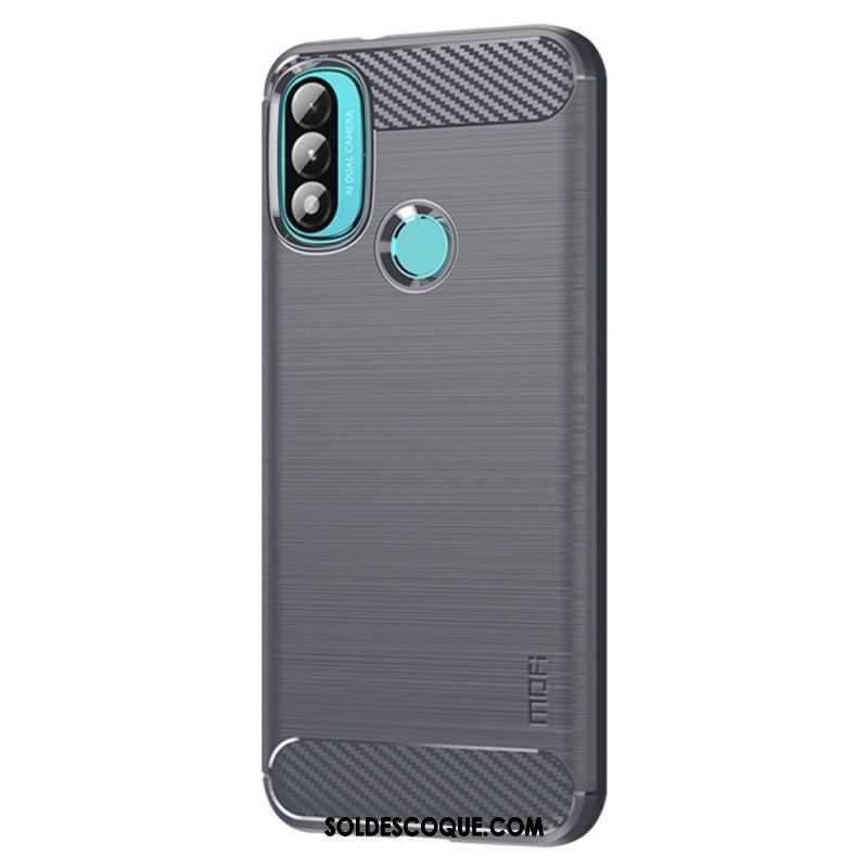 Coque Moto E40 / E30 / E20 Fibre Carbone Brossée MOFI