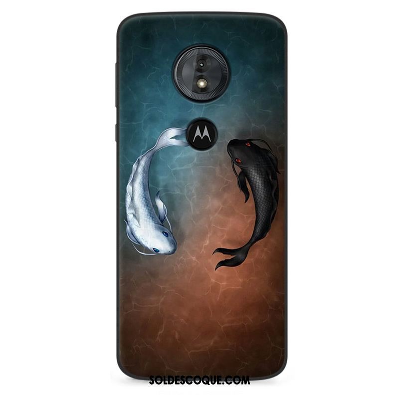 Coque Moto E5 Fluide Doux Marque De Tendance Protection Étui Personnalité Housse Pas Cher