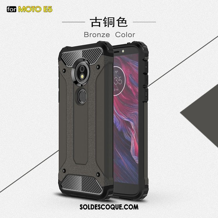 Coque Moto E5 Incassable Étui Tout Compris Or Téléphone Portable En Ligne