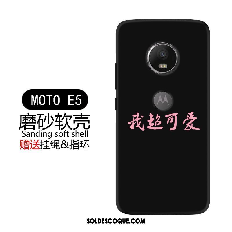 Coque Moto E5 Tendance Créatif Délavé En Daim Téléphone Portable Protection En Ligne