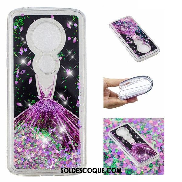 Coque Moto E5 Violet Fluide Doux Étui Téléphone Portable Incassable Pas Cher