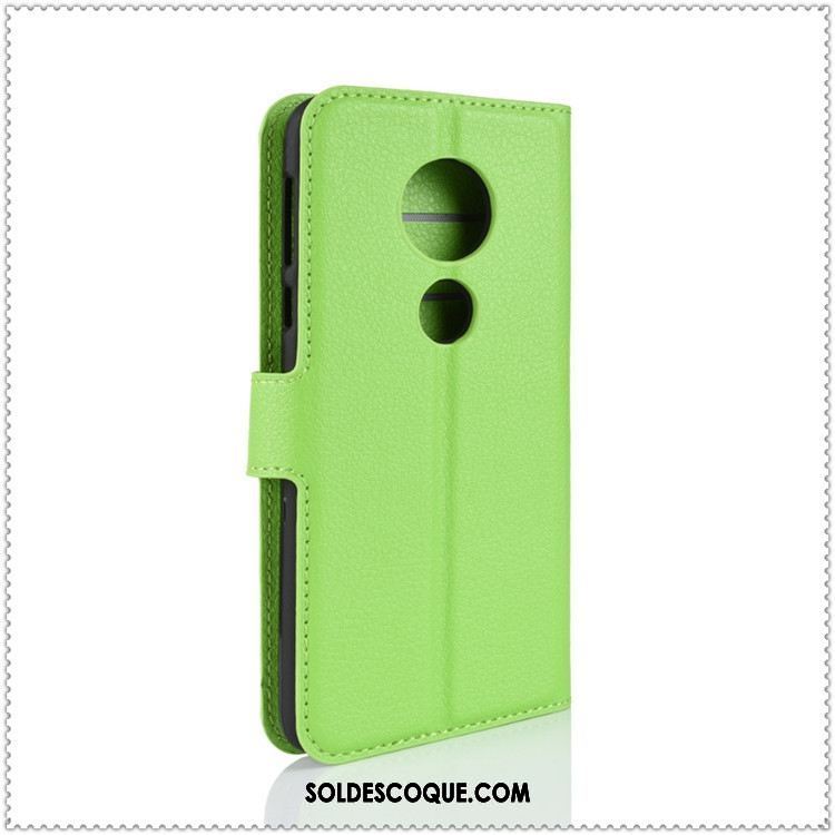 Coque Moto E5 Étui Protection Incassable Litchi Support Pas Cher