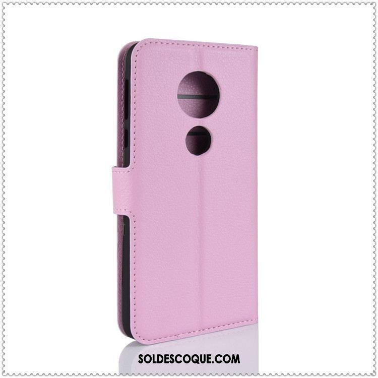 Coque Moto E5 Étui Protection Incassable Litchi Support Pas Cher