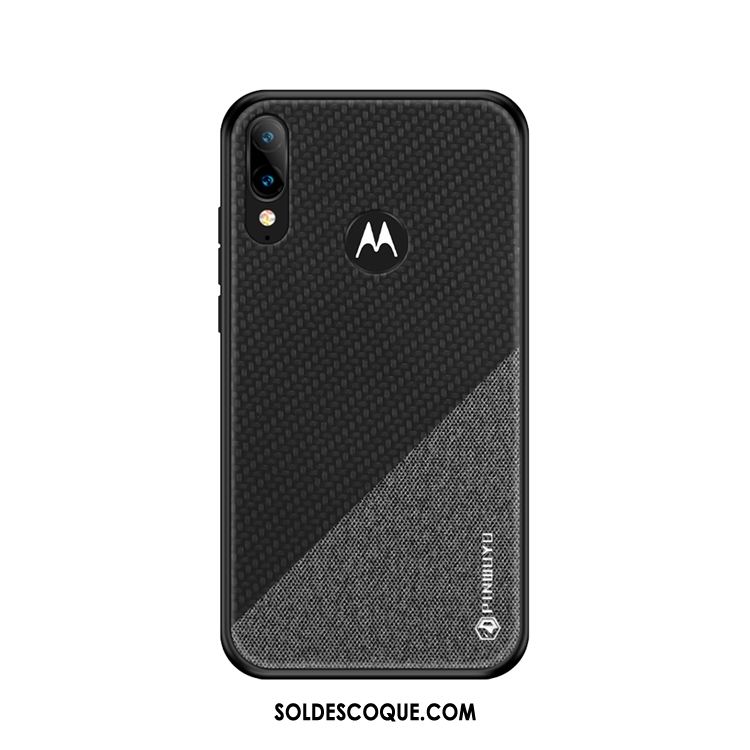 Coque Moto E6 Plus Jaune Étui Tissu Tout Compris Téléphone Portable Pas Cher