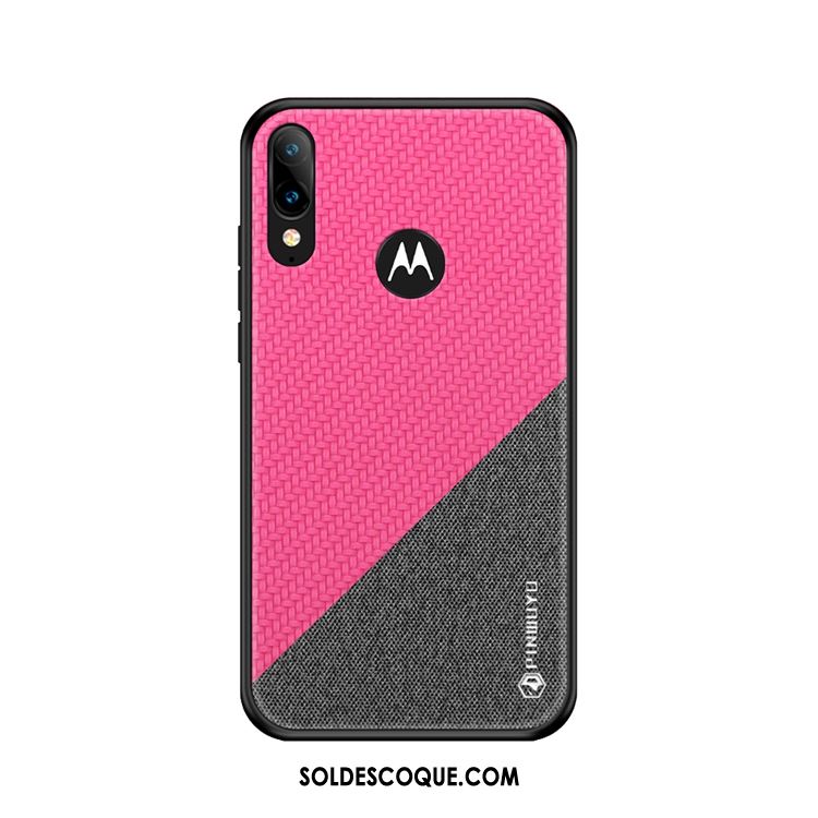 Coque Moto E6 Plus Jaune Étui Tissu Tout Compris Téléphone Portable Pas Cher