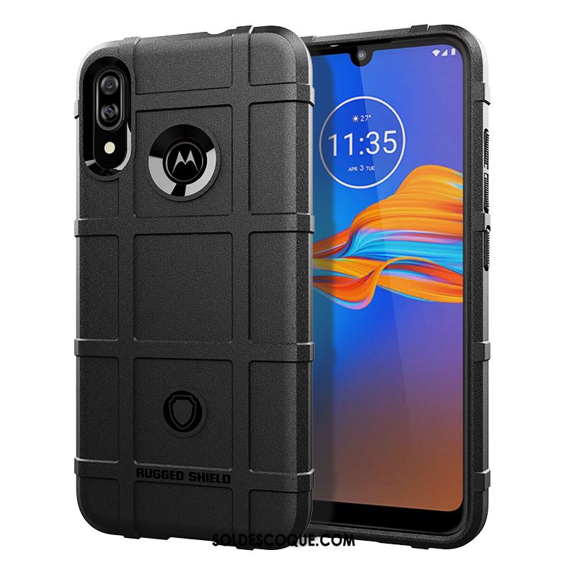 Coque Moto E6 Plus Pu Incassable Fluide Doux Protection Silicone En Vente