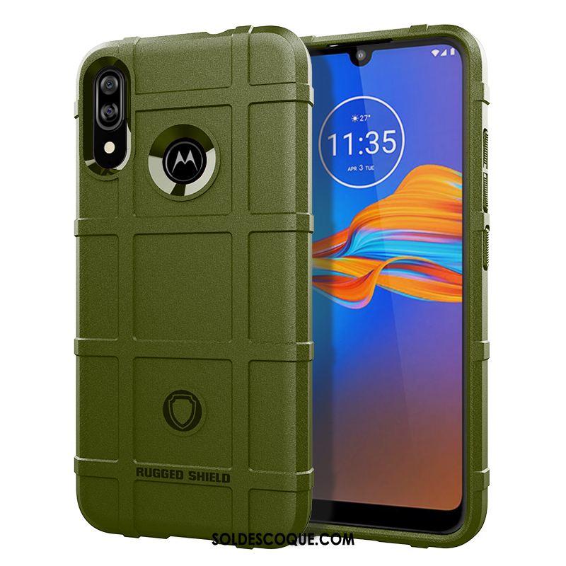 Coque Moto E6 Plus Pu Incassable Fluide Doux Protection Silicone En Vente