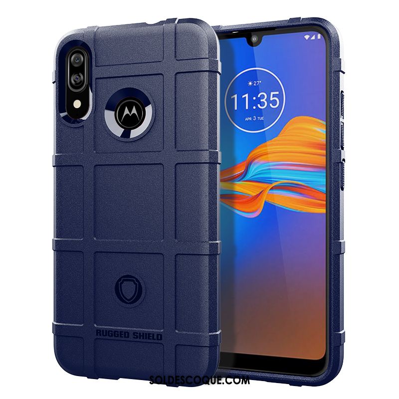 Coque Moto E6 Plus Pu Incassable Fluide Doux Protection Silicone En Vente