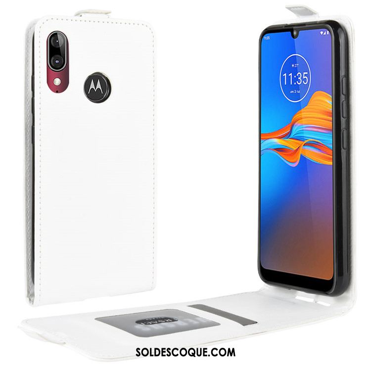 Coque Moto E6 Plus Étui En Cuir Téléphone Portable Protection Incassable Pas Cher