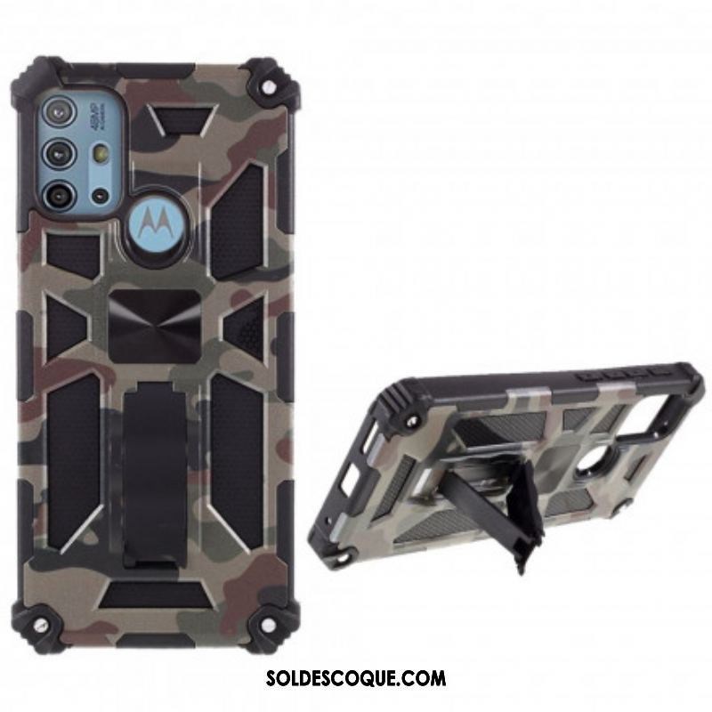 Coque Moto G30 / Moto G10 Camouflage Support Amovible