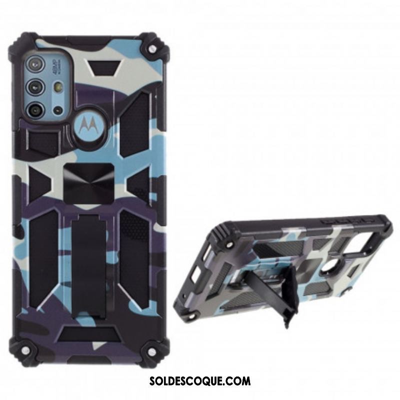 Coque Moto G30 / Moto G10 Camouflage Support Amovible