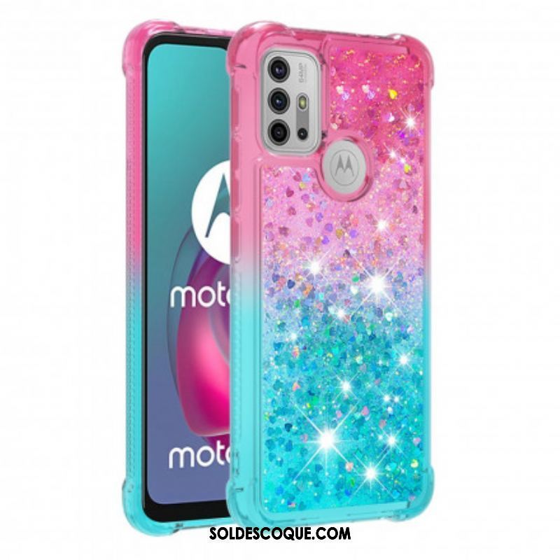 Coque Moto G30 / Moto G10 Paillettes Colors