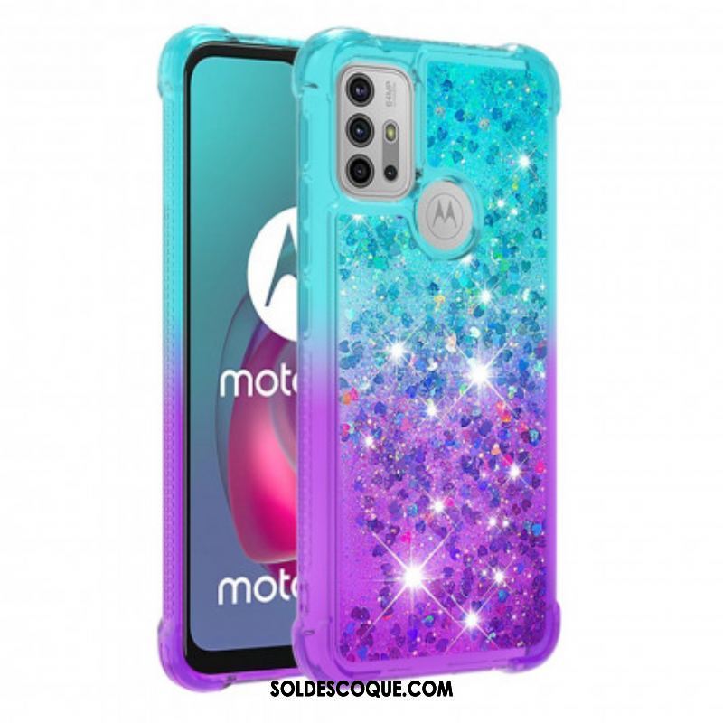 Coque Moto G30 / Moto G10 Paillettes Colors