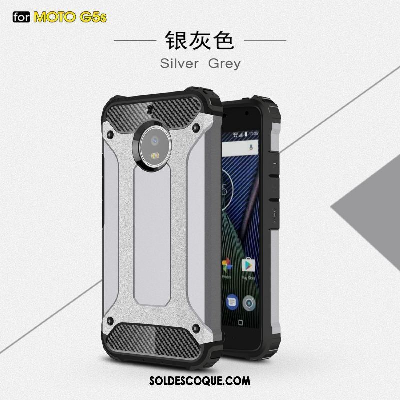 Coque Moto G5s Or Blanc Protection Fluide Doux Téléphone Portable En Vente