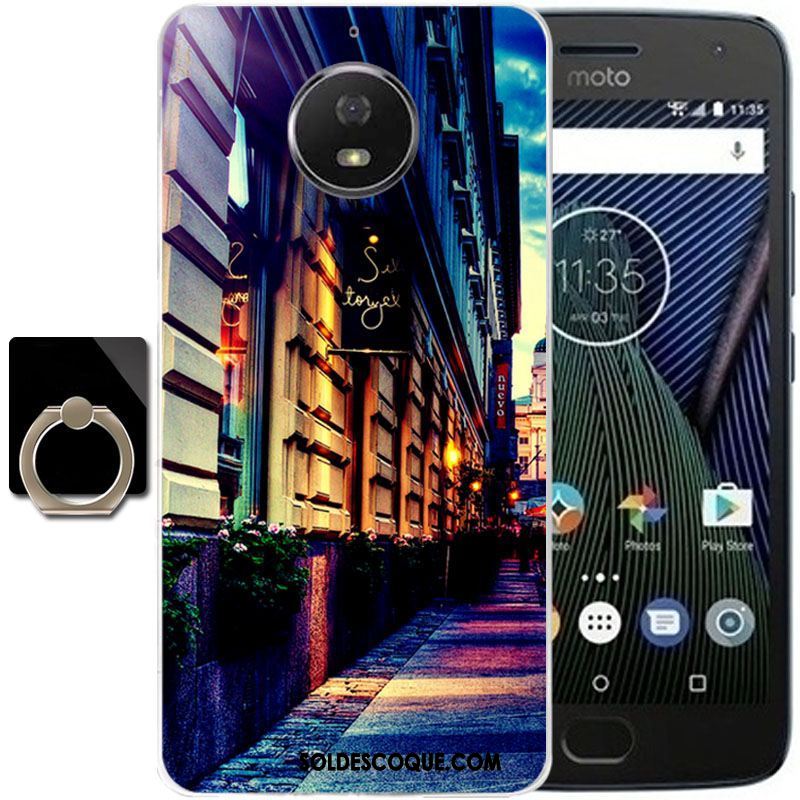 Coque Moto G5s Plus Fluide Doux Dessin Animé Étui Peinture Tout Compris Soldes