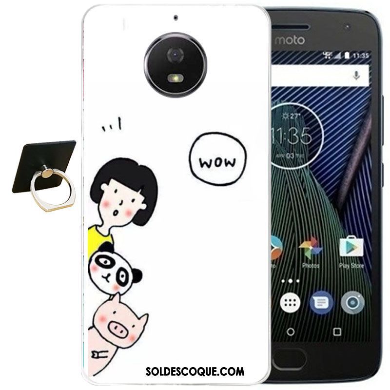 Coque Moto G5s Plus Fluide Doux Tout Compris Dessin Animé Transparent Gaufrage En Vente