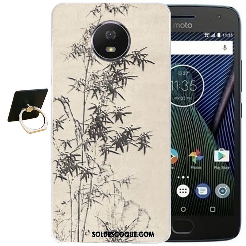 Coque Moto G5s Plus Fluide Doux Tout Compris Dessin Animé Transparent Gaufrage En Vente