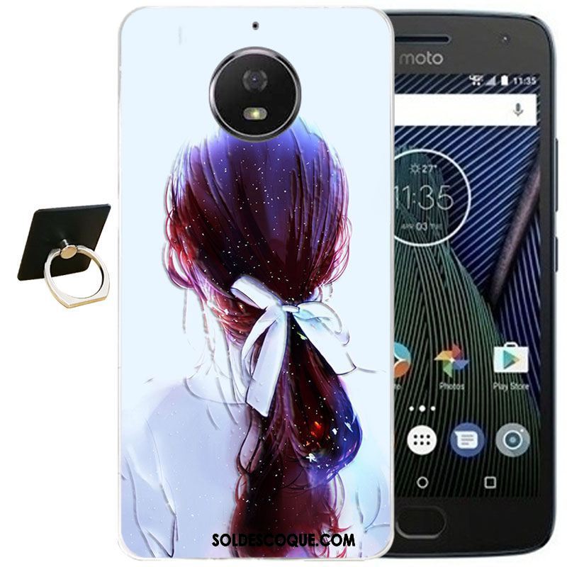 Coque Moto G5s Plus Fluide Doux Tout Compris Dessin Animé Transparent Gaufrage En Vente