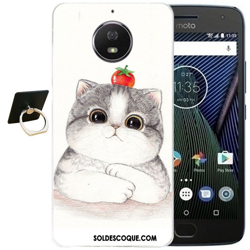 Coque Moto G5s Plus Fluide Doux Tout Compris Dessin Animé Transparent Gaufrage En Vente